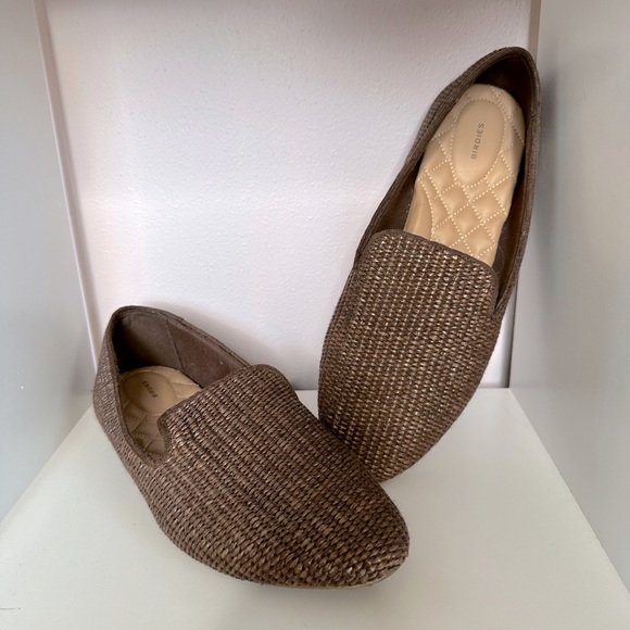 Birdies Shoes - Birdies Starling Brown Raffia size 12